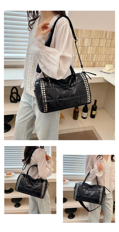Convertible Studded Handbag