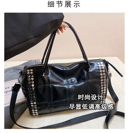 Convertible Studded Handbag