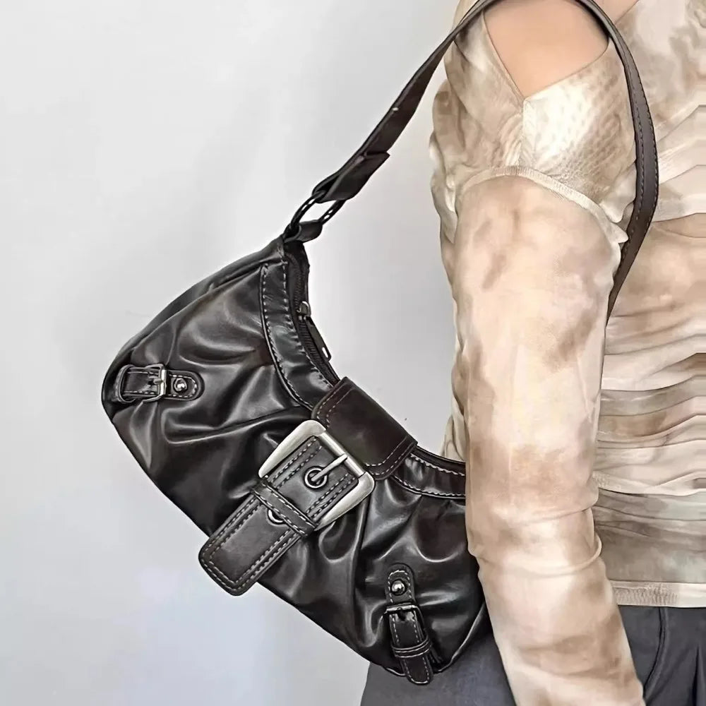 Y2K Buckle Underarm Bag