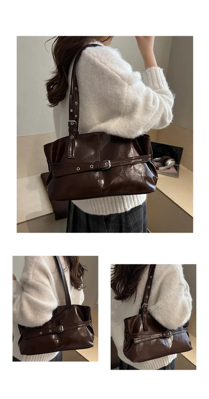 Numa Glossy Patent Tote