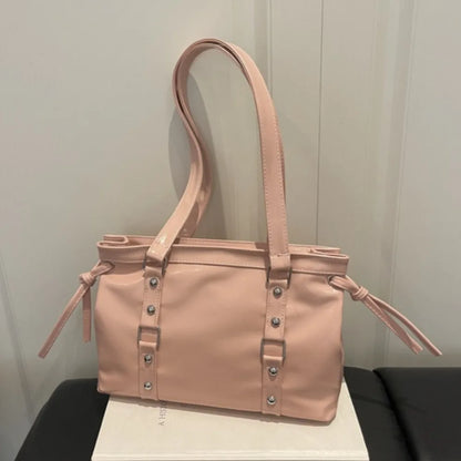 Women's Retro Leather Tote Bag