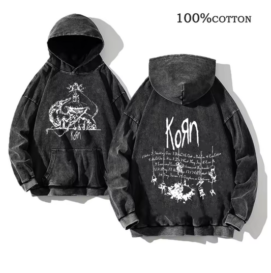 Korn Rock Band World Tour Hoodies Vintage