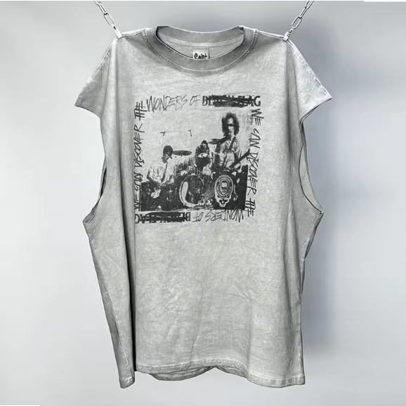 Áo ba lỗ Hip Hop cổ điển 