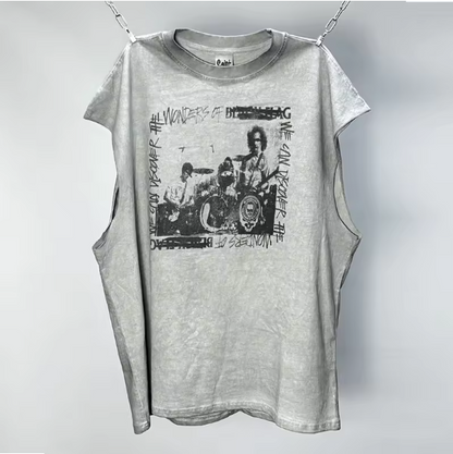 Áo ba lỗ Hip Hop cổ điển 