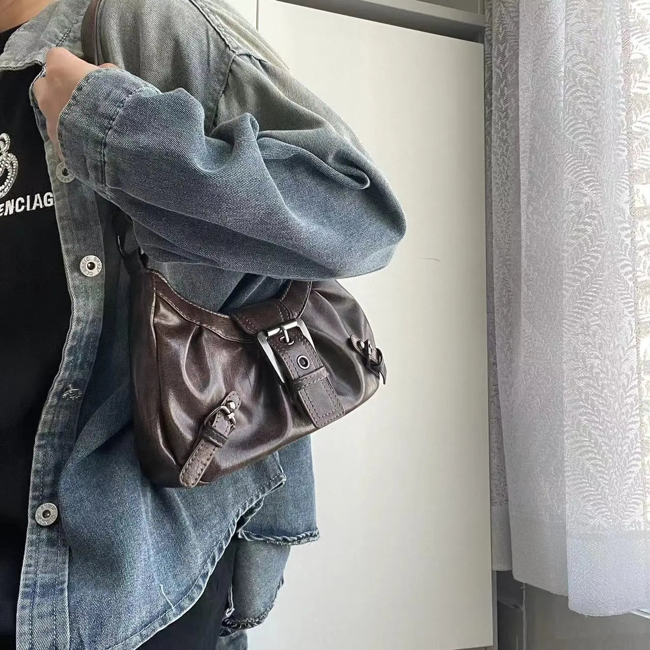 Y2K Buckle Underarm Bag