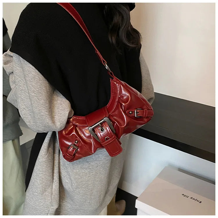Y2K Buckle Underarm Bag