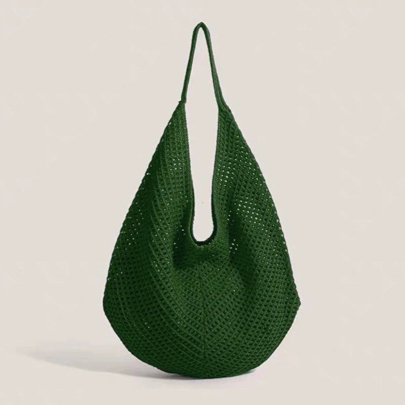Hollow Crochet Tote Bag