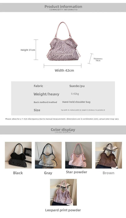 Polka Dot Hobo Shoulder Bag