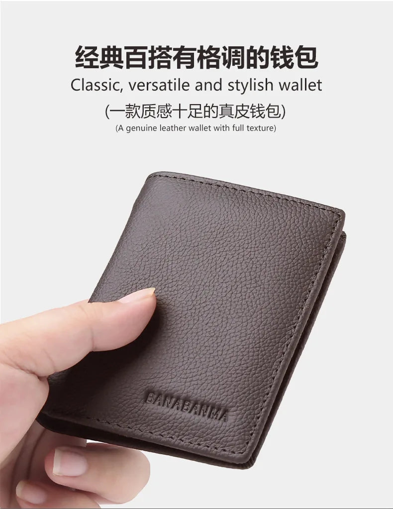 Top Grain Leather Bifold Wallet