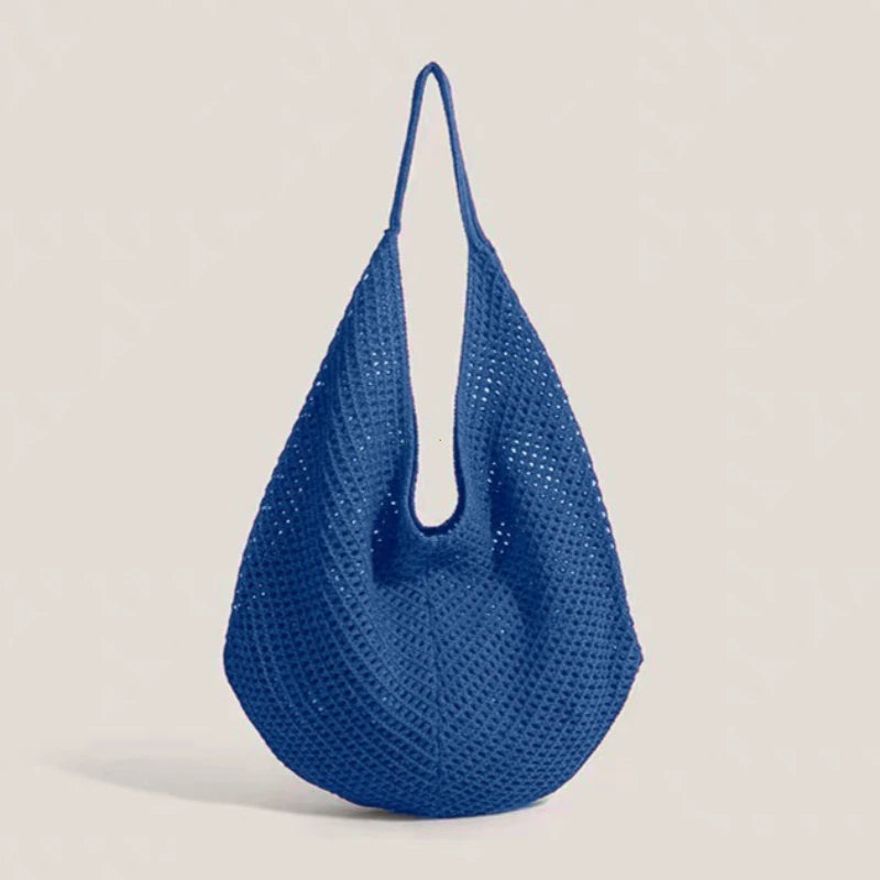 Hollow Crochet Tote Bag