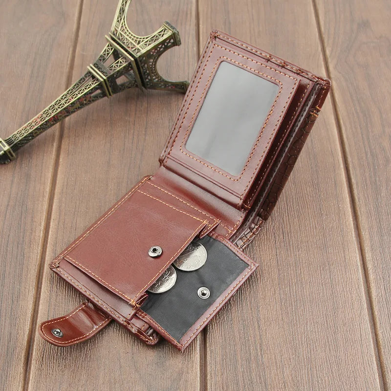 Crocodile Accent Bifold Wallet