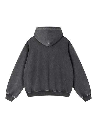 Snow Wash Fleece Oversize Hoodie