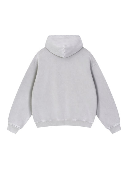 Snow Wash Fleece Oversize Hoodie