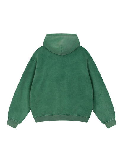 Snow Wash Fleece Oversize Hoodie