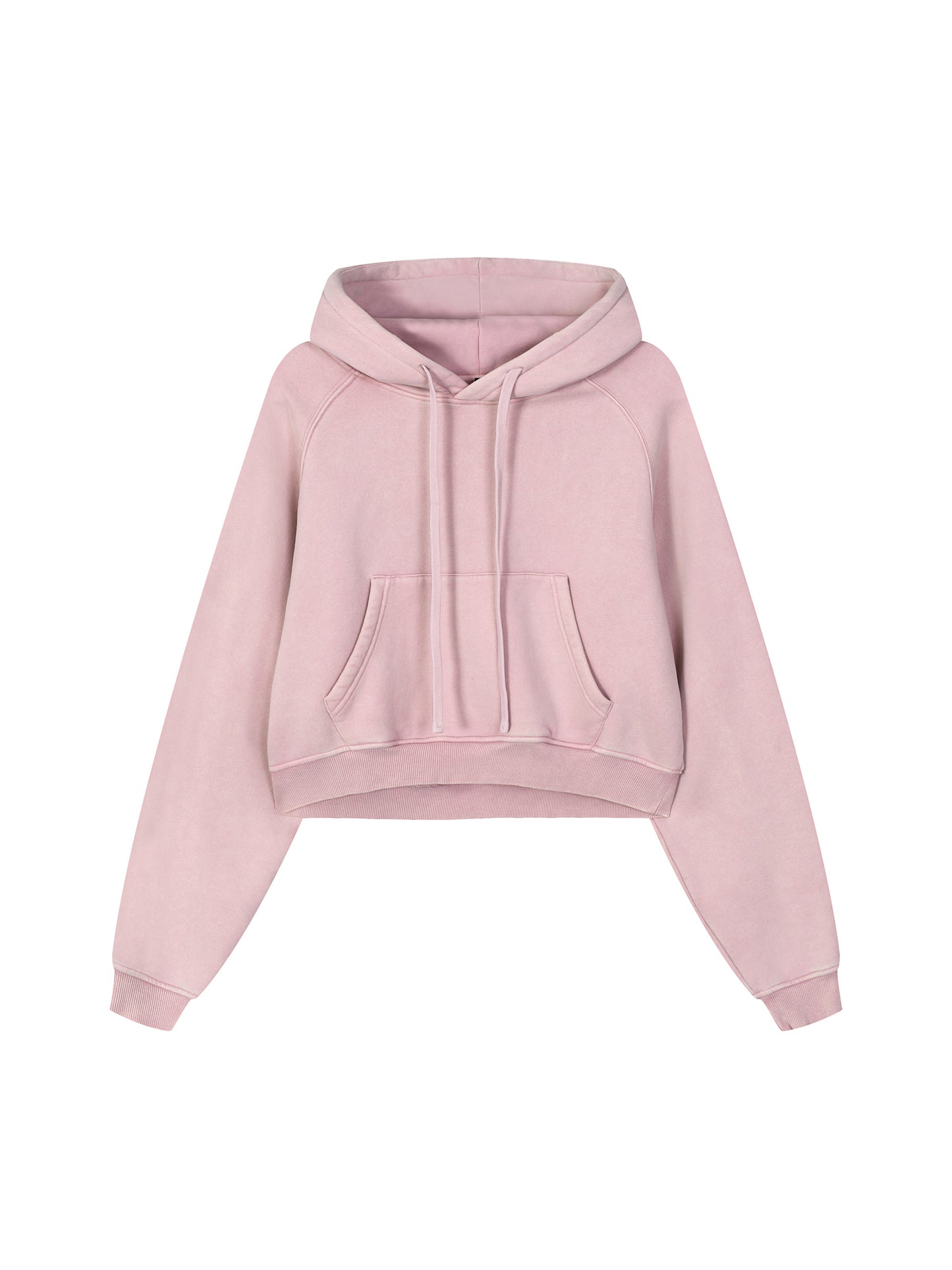 Snow Washed Cropped Hoodie