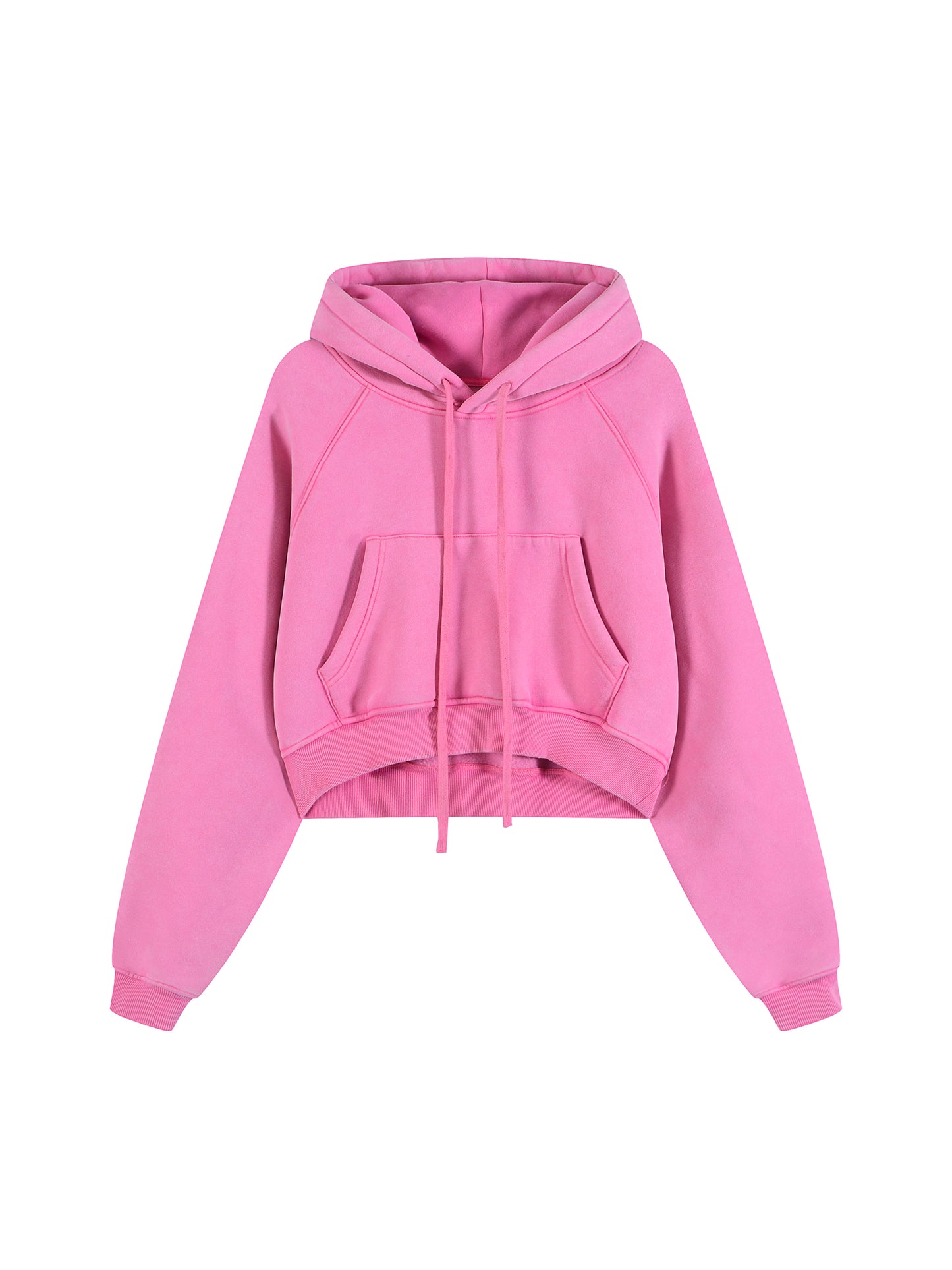 Snow Washed Cropped Hoodie
