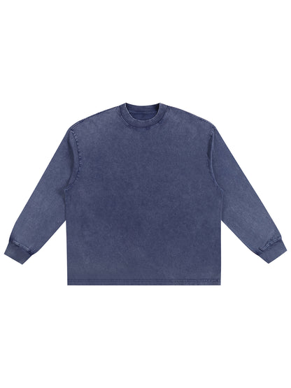Snow Washed Frayed Edge T-Shirt