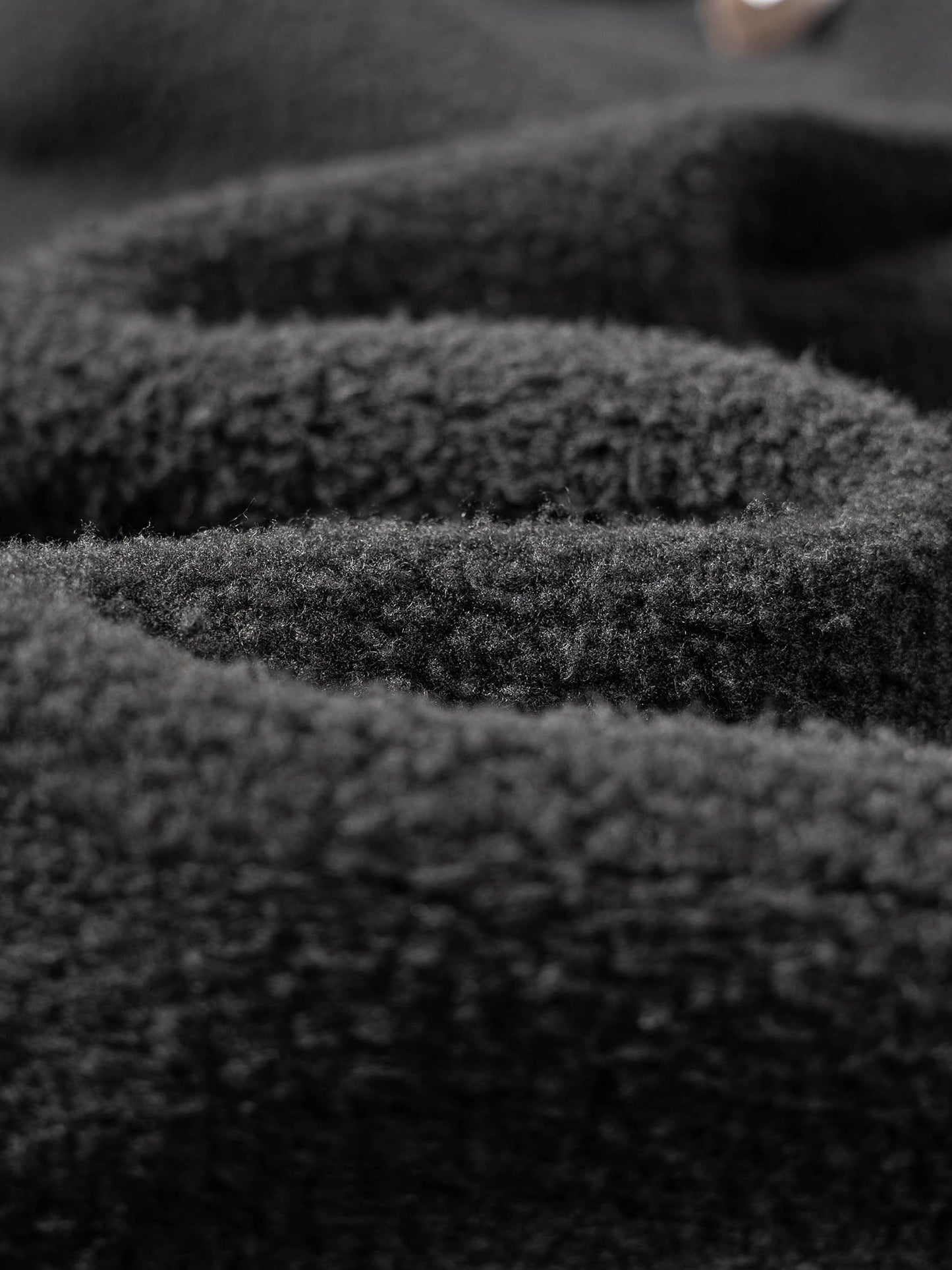 Áo hoodie lông cừu cổ điển đã giặt và sờn