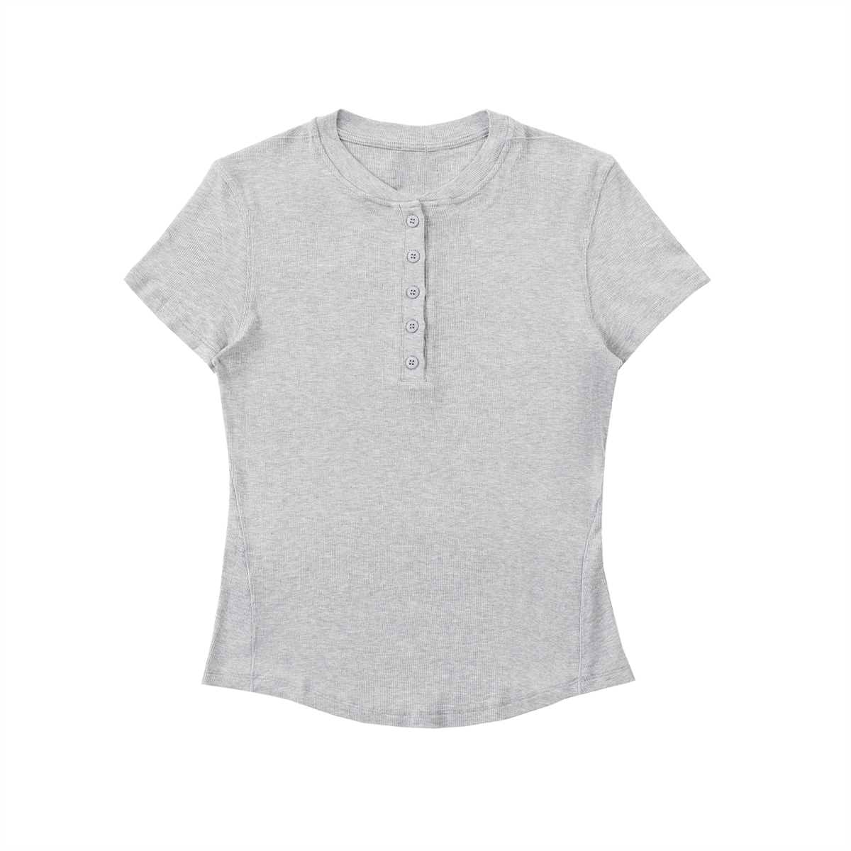 Modal Bodycon Henley Shirt