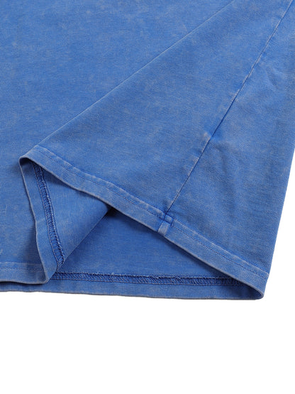 Áo thun cotton cỡ lớn Snow Washed