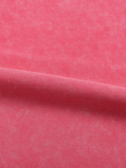 Snow Washed Frayed Edge T-Shirt