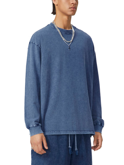 Snow Washed Frayed Edge T-Shirt