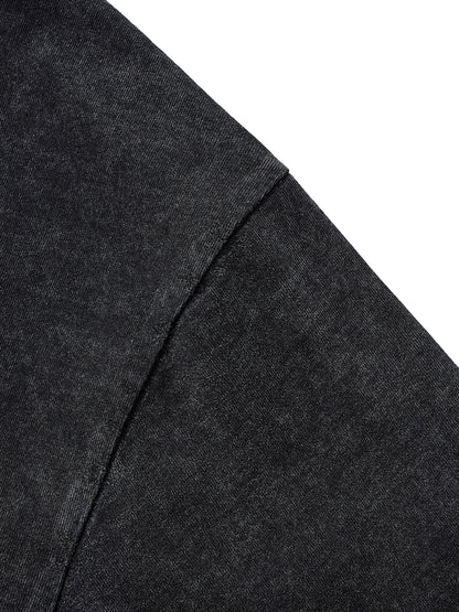 Raw Edge Snow Washed Boxy T-Shirt