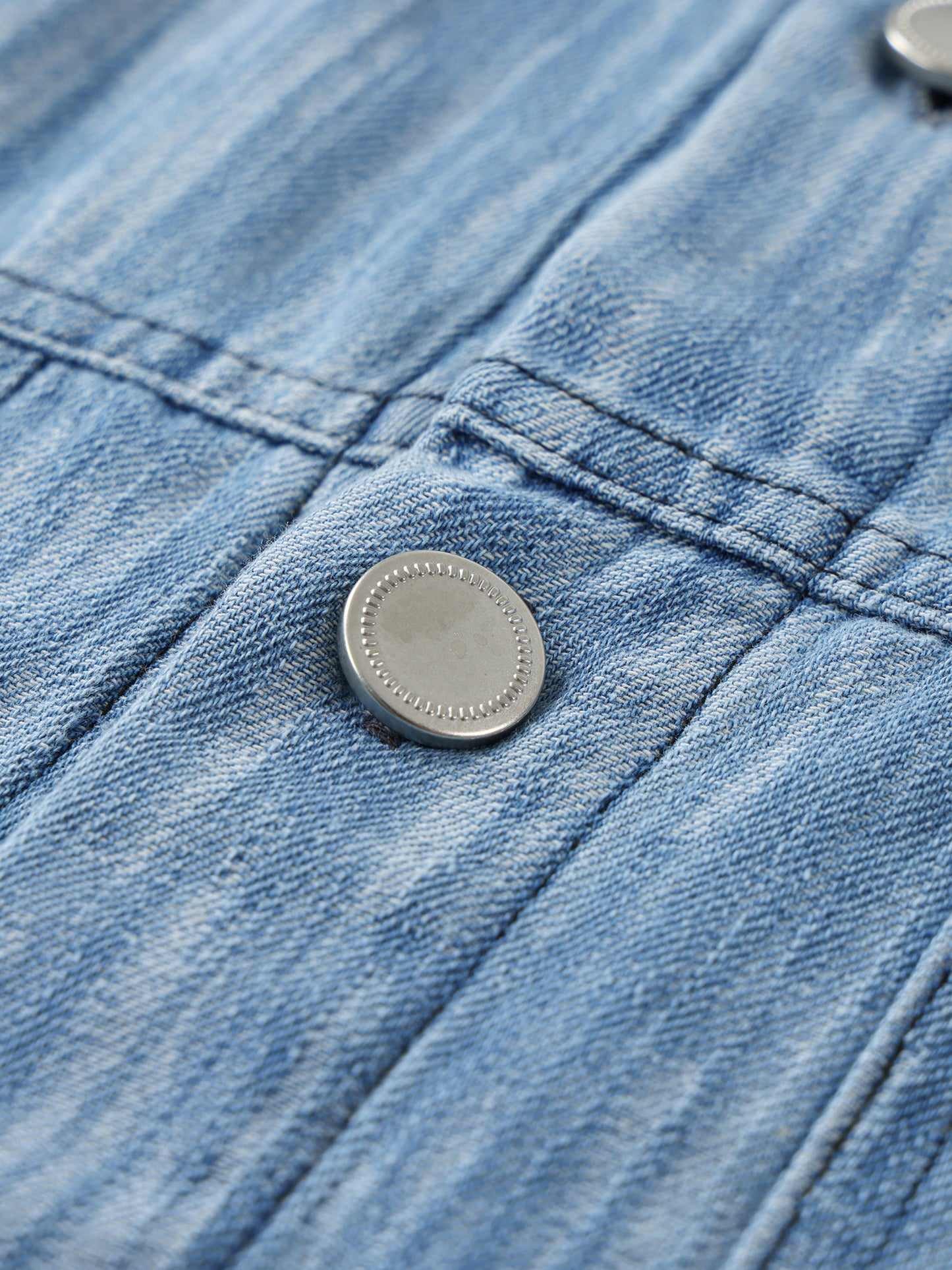 Distressed Wash Short-Sleeve Shirt