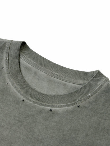 Distressed Grommet Eyelet Tank Top