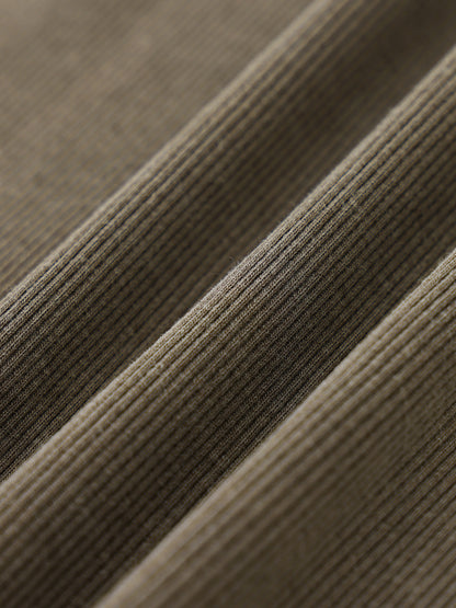 Dyed Washed Raglan Long Sleeve Slim T-Shirt