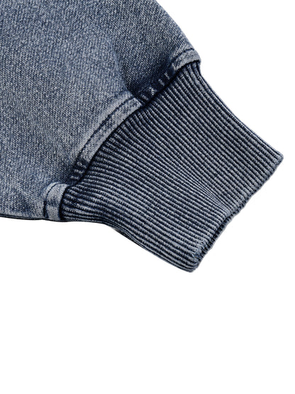 Áo nỉ cổ tròn cỡ lớn Snow Wash