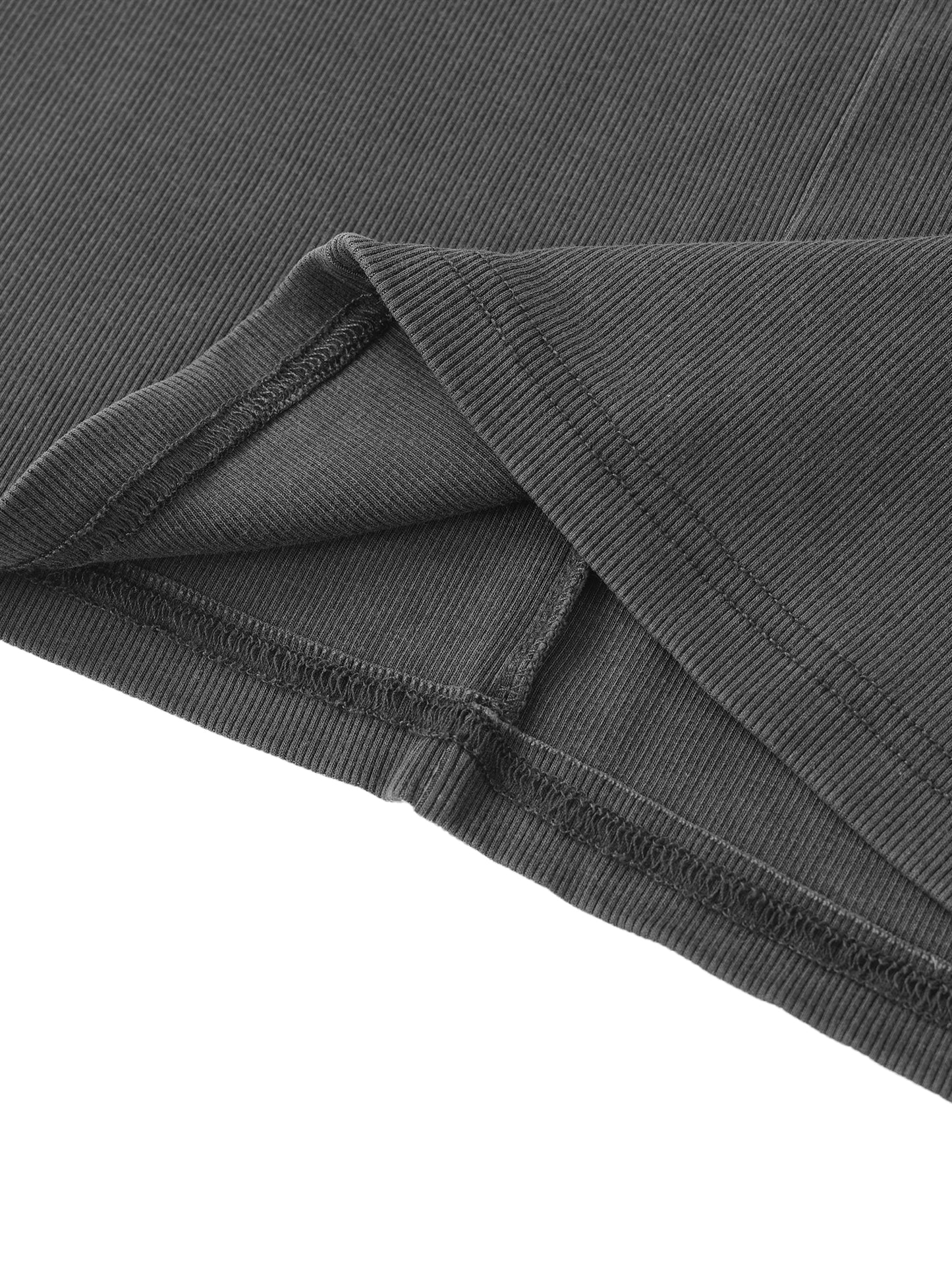 Gefärbter, gewaschener Maxirock mit Kordelzug