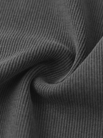 Gefärbter, gewaschener Maxirock mit Kordelzug