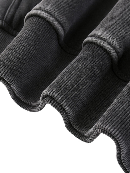 Snow Wash Fleece Oversize Hoodie