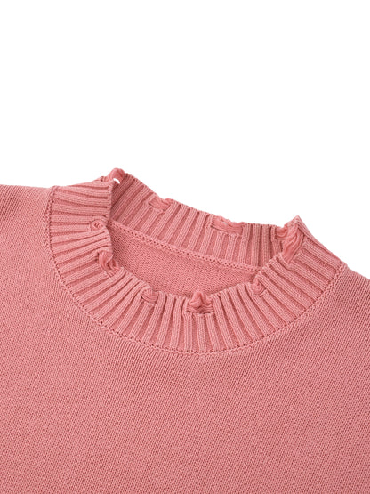 Vintage Washed Hand-Frayed Sweater